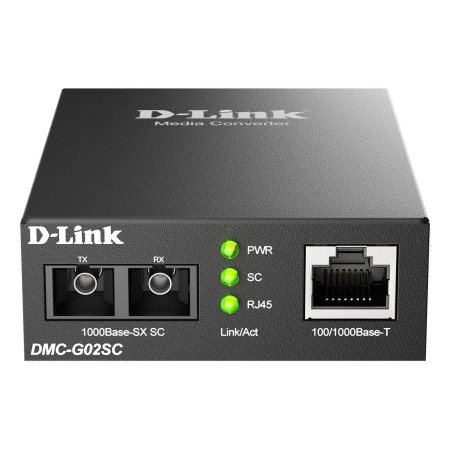 D-Link DMC-G02SC/B convertisseur de support réseau 1000 Mbit/s Multimode