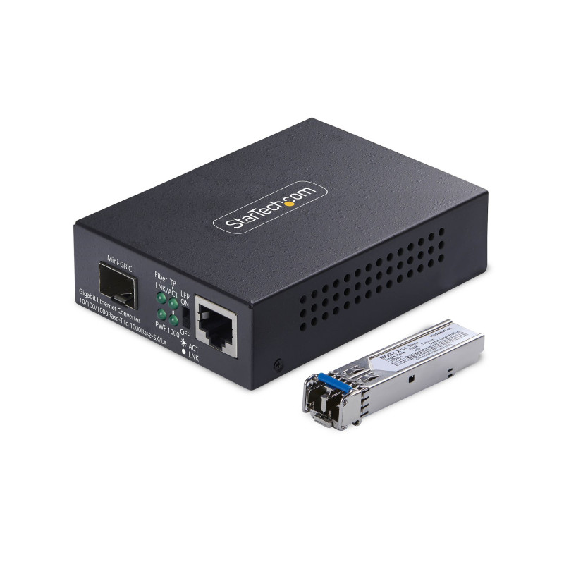StarTech.com MCM1110SMLC40 network media converter 2000 Mbit/s 1310 nm Single-mode Black