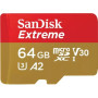 Carte microSDXC SanDisk Extreme - 64 Go