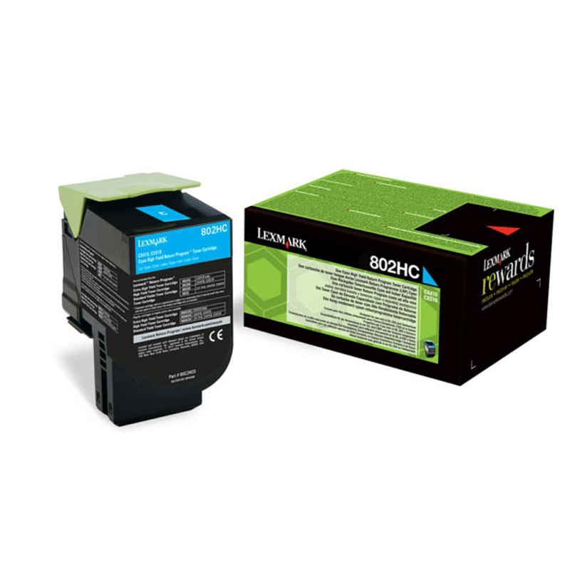 Lexmark 80C2HCE Laser Cyan Toner