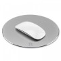 Tapis de souris rond en aluminium - Argent