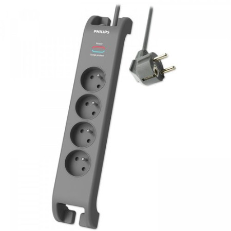 4-socket extension cord, 2m