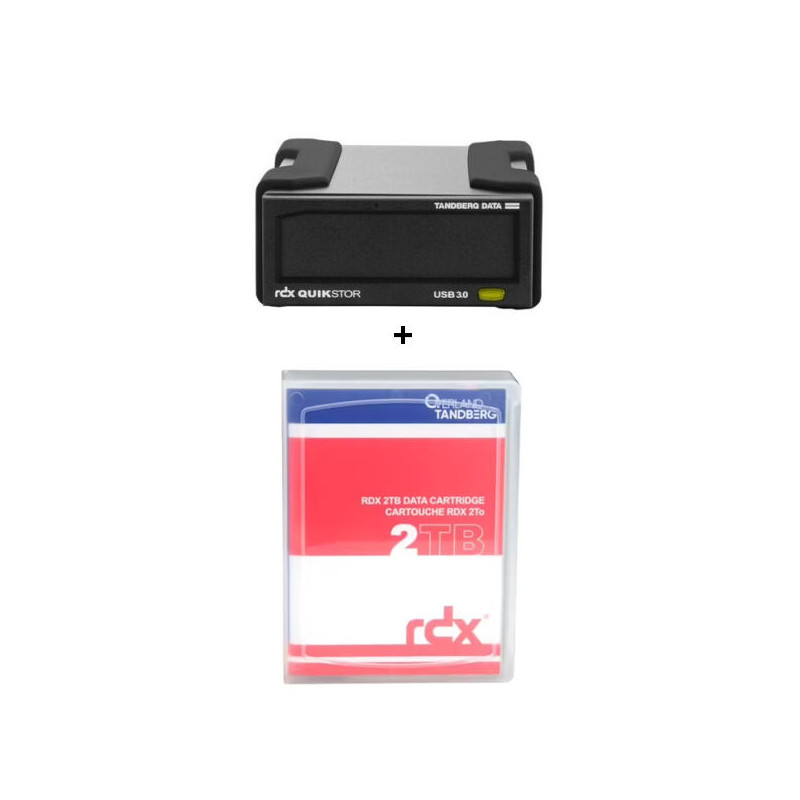 RDX external USB3 + system kit with a 2TB RDX HDD cassette