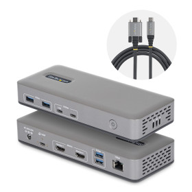 StarTech.com 196UE-USBC-DOCK station d'accueil Avec fil USB 3.2 Gen 2 (3.1 Gen 2) Type-C Gris