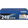 Brother TN-248VAL Original Laser Toner Cartridge - Value Pack - Cyan, Magenta, Yellow - 4 Pack - 1000 Pages