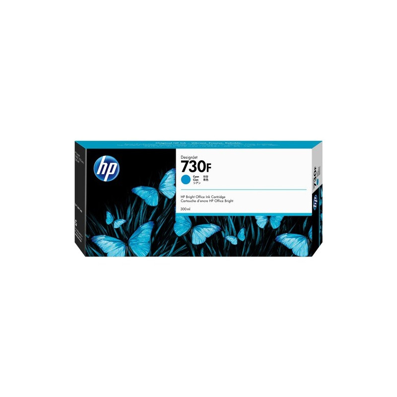 HP 730F 300-ml Cyan DesignJet Ink Cartridge