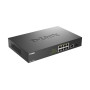 D-Link DGS-1010MP/E network switch Unmanaged L2 Gigabit Ethernet (10/100/1000) Power over Ethernet (PoE) 1U Black