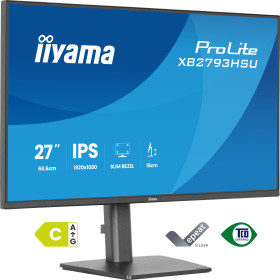 iiyama ProLite XB2793HSU-B1 computer monitor 27" 1920 x 1080 pixels Full HD LED Black