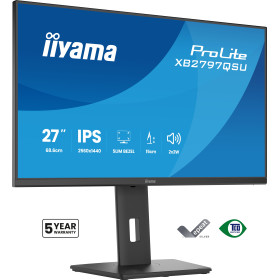 iiyama ProLite XB2797QSU-B1 computer monitor 27" 2560 x 1440 pixels Quad HD LED Black