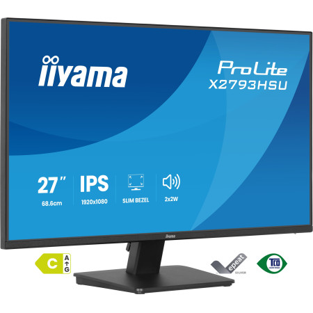 iiyama ProLite X2793HSU-B1 computer monitor 27" 1920 x 1080 pixels Full HD LED Black