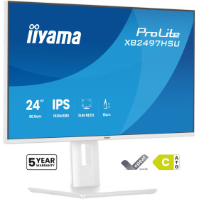 iiyama ProLite XB2497HSU-W1 computer monitor 23.8" 1920 x 1080 pixels Full HD LED White