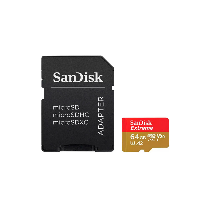 Carte microSDXC SanDisk Extreme UHS-I - 64 Go