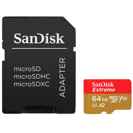 SanDisk Extreme UHS-I microSDXC Card - 64 GB