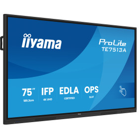 iiyama TE7513A-B2AG signage display 75" Wi-Fi 500 cd/m² 4K Ultra HD Touchscreen Built-in processor Android