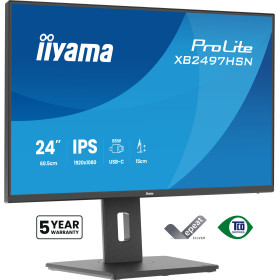 iiyama ProLite XB2497HSN-B1 écran plat de PC 60,5 cm (23.8") 1920 x 1080 pixels Full HD LED Noir