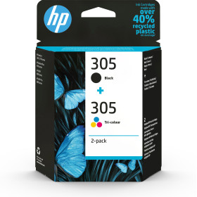 HP 305 - 2 Cartridges - Black, Cyan, Yellow, Magenta