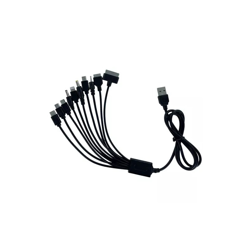 Multi-connector cable for GSM phones and smartphones