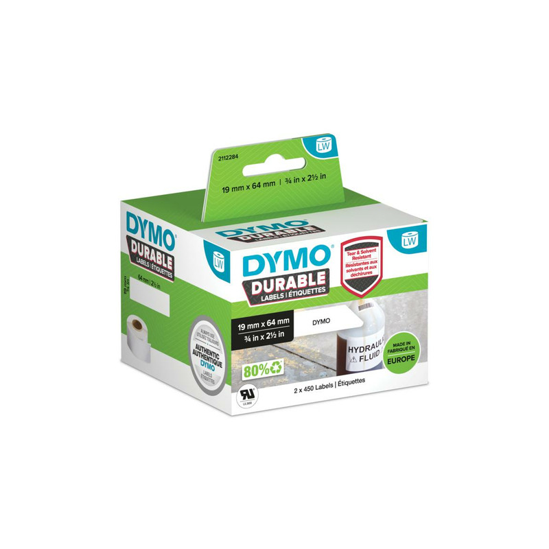 Dymo Multipurpose Label - Rectangle - 19x64mm
