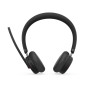 Lenovo 6550 Casque Sans fil Arceau Bureau/Centre d'appels USB Type-C Bluetooth Noir
