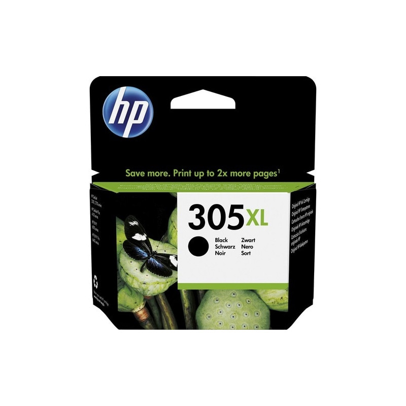 HP 305XL High Yield Ink Cartridge - Black Pack - 240 Pages