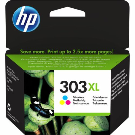 HP 303XL Rendement Élevé Jet d'encre - Cyan, Magenta, Jaune