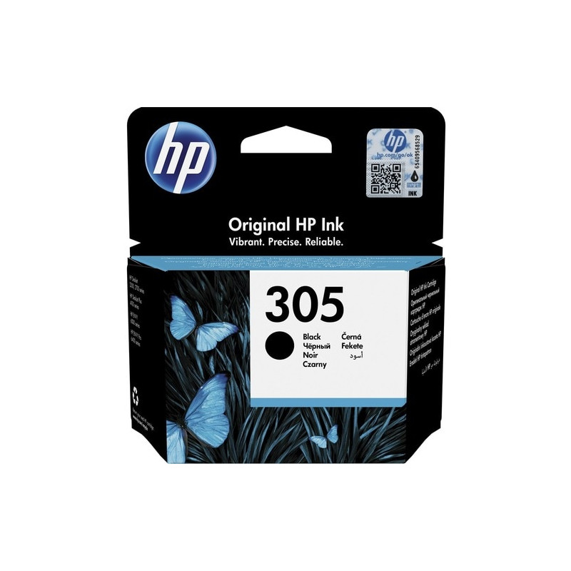 HP 305 Inkjet Ink Cartridge - Black - 120 Pages