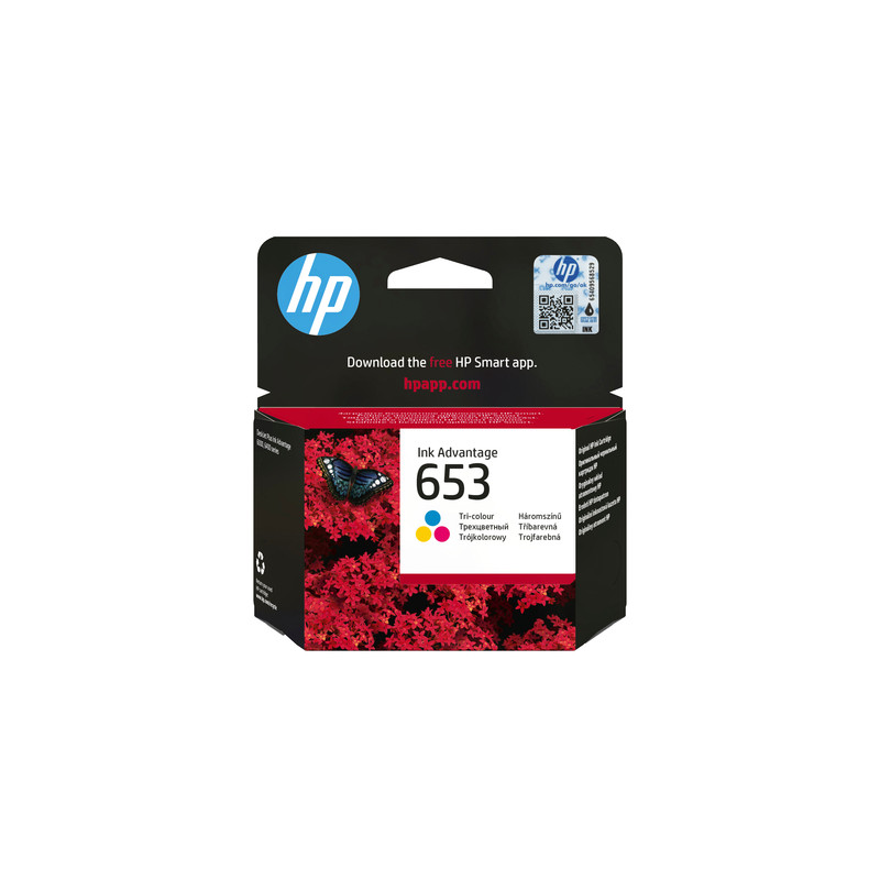 HP 653 Ink Cartridge - Tri-colour - 200 Pages