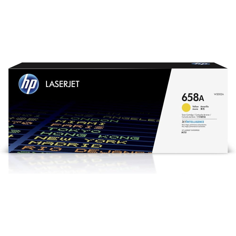 HP 658A Yellow Original LaserJet Toner Cartridge
