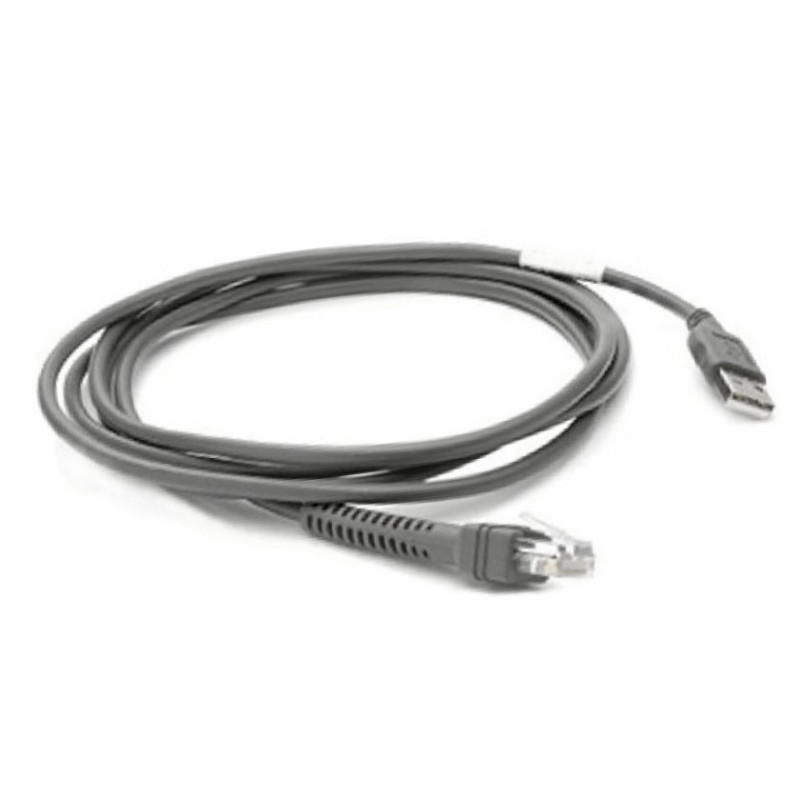 Zebra CBA-U21-S07ZBR serial cable Black 82.7" (2.1 m) USB EAS