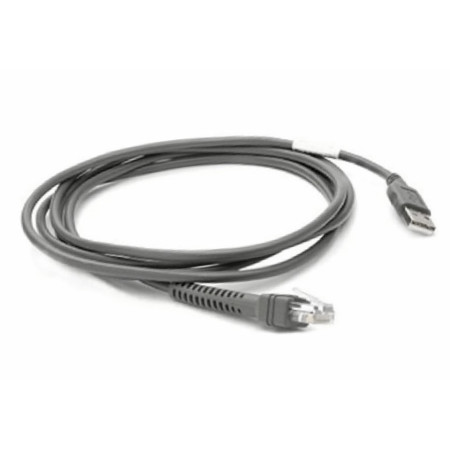 Zebra CBA-U21-S07ZBR serial cable Black 82.7" (2.1 m) USB EAS