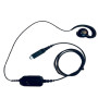 Zebra USB-C Wired Headset for PTT + VoIP w/ rotating ear piece for right/left ear wearing. Includes built Casque Avec fil