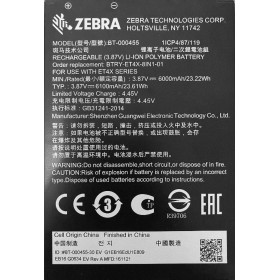 Zebra BTRY-ET4X-8IN1-01 Pièce de rechange et accessoire pour tablette Batterie