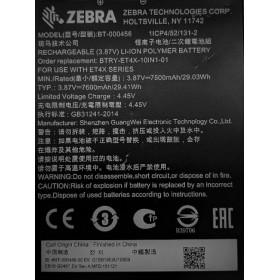 Zebra BTRY-ET4X-10IN1-01 Pièce de rechange et accessoire pour tablette Batterie