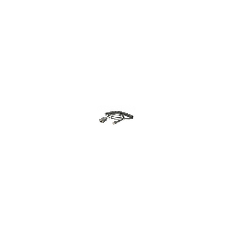 Zebra CBA-RF3-C09ZAR serial cable Black 110.2" (2.8 m) RS232 DB9
