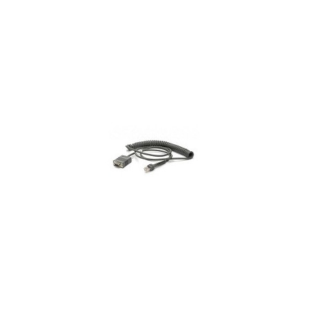 Zebra CBA-RF3-C09ZAR câble Série Noir 2,8 m RS232 DB9