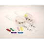 Zebra Clips for use with QuickClip Wristbands Bleu