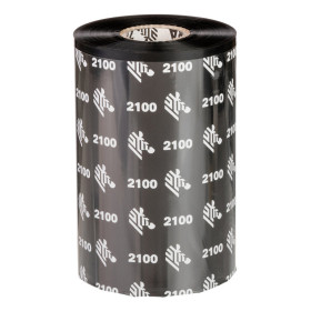 Zebra 2100 High-Performance Wax thermal ribbon 17716.5" (450 m) Black