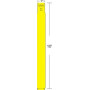 Zebra 10012712-2 étiquette à imprimer Jaune Imprimante d'étiquette adhésive
