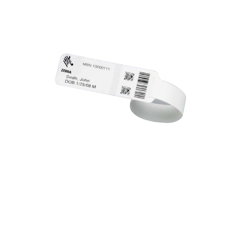 Zebra 10031289K wristband White Hospital wristband