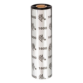 Zebra 1600 Wax ruban thermique 450 m Noir