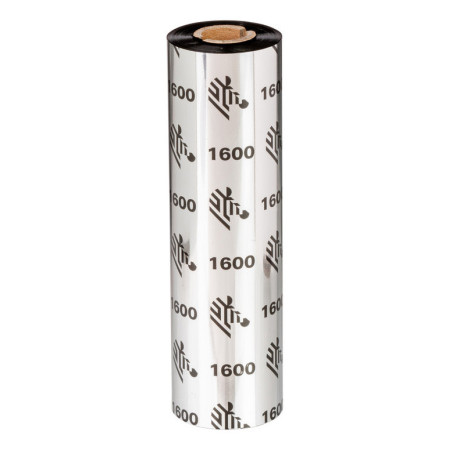 Zebra 1600 Wax ruban thermique 450 m Noir