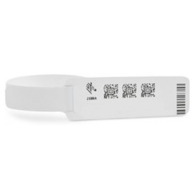 Zebra Z-Band Direct Red, White Hospital wristband
