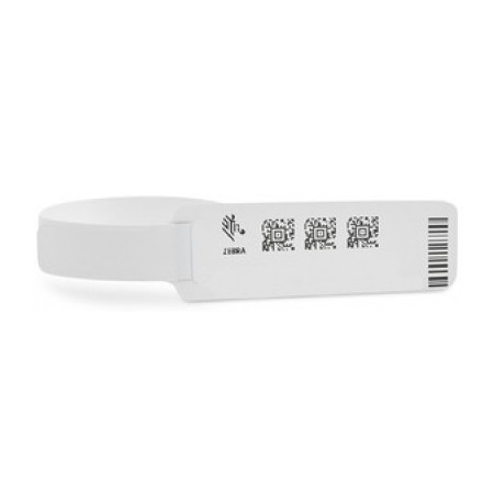 Zebra Z-Band Direct Red, White Hospital wristband