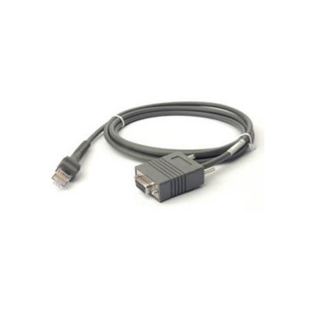 Zebra CBA-R01-S07PBR serial cable Gray 84" (2.13 m) RS232 DB9