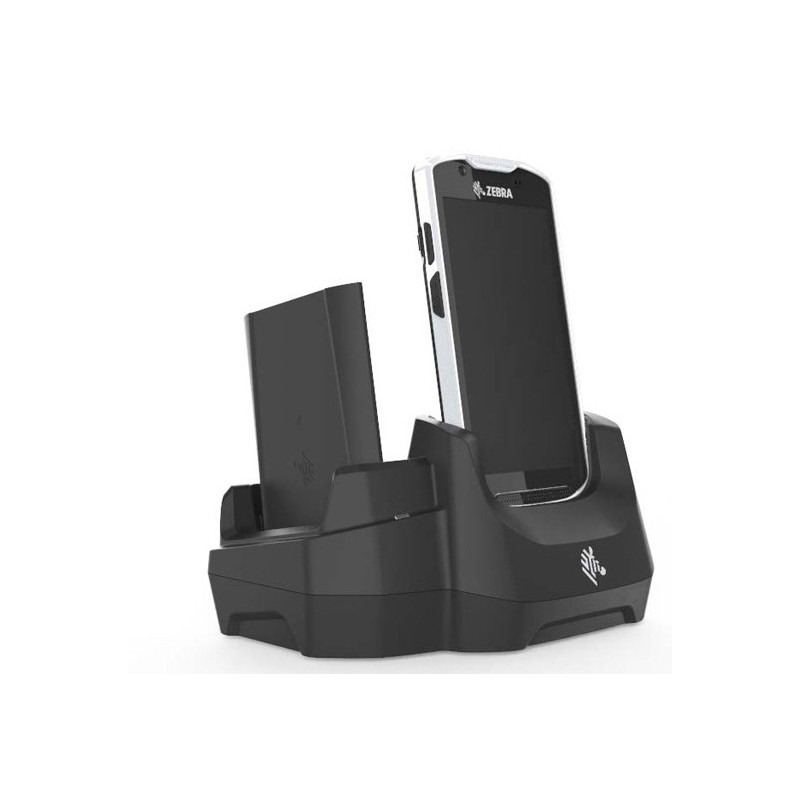 Zebra CRD-TC5X-2SETH-02 charging station organizer Freestanding Plastic Black