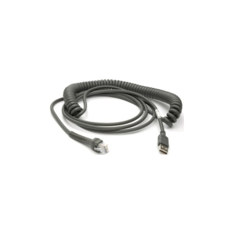 Zebra CBA-U29-C15ZBR câble USB USB 2.0 4,57 m USB A Noir