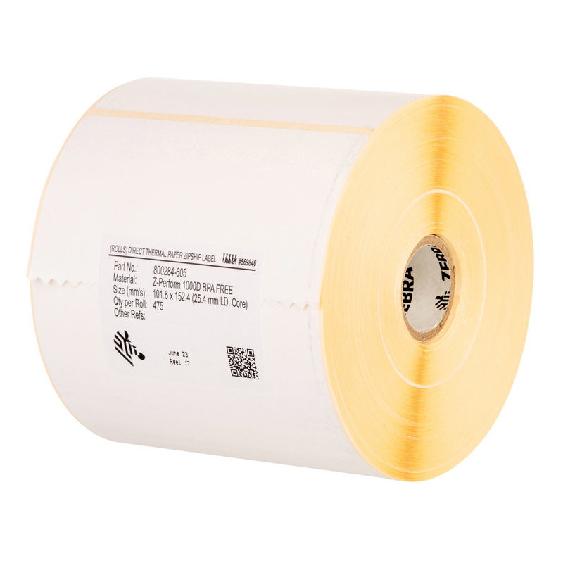 Zebra Z-Perform 1000T White Self-adhesive printer label