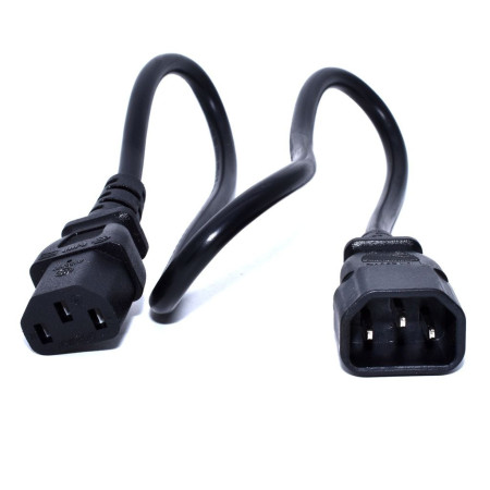Zebra CS-CAB-IEC câble électrique Noir 0,5 m Coupleur C13 Coupleur C14