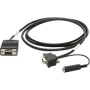 Motorola 25-13227-03R serial cable Black 72" (1.83 m) DB9