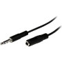 StarTech.com MU1MMFS 1m Slim 3.5mm Stereo Audio Extension Cable - M/F
